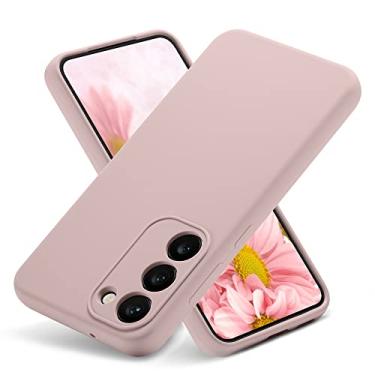 Imagem de Varikke Capa de silicone líquido para Samsung S23, capa de silicone macio com proteção total da lente da câmera, capa protetora de telefone fina e à prova de choque para Galaxy S23 [6,1 polegadas], rosa