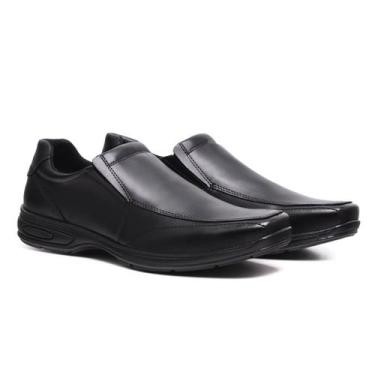 Imagem de Sapato Social Masculino Preto Estilo Esporte Fino - Rizzi Shoes, 39, P