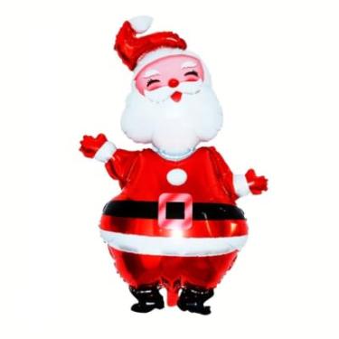 Imagem de Grande Balão Inflável de Alumínio Papai Noel, 119 cm, para Festas de Fim de Ano, Natal, Decoração