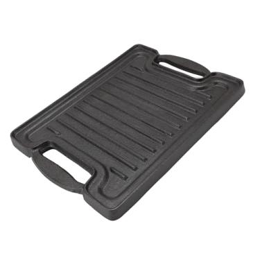 Imagem de Chapa Retangular de Ferro Fundido, Grelha Reversível, Chapa para Grelhar Com Aquecimento Uniforme, Chapa para Grelhar para Churrasco, Chapa para Grelhar Em Ferro Fundido para