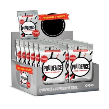 Imagem de Caixa Fechada Camisinha Prudence Efeito Retardante Com 24 Saches Leve 