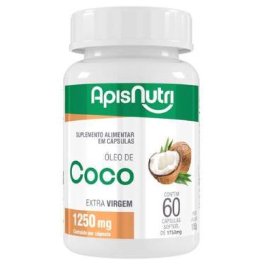 Imagem de Óleo de Coco Extra Virgem 1.750mg 60 Cáps - ApisNutri