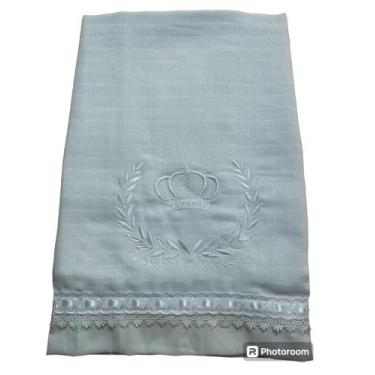 Imagem de fralda branca batismo - brilho baby