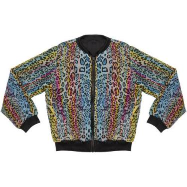 Imagem de Jaqueta Juvenil Look Jeans Bomber Chifon Preta - UNICA - 8, Preto, 8