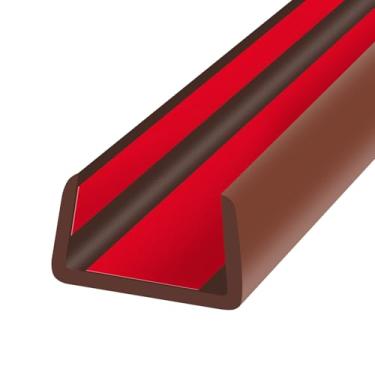 Imagem de YANRUIPRO Guarnição de Borda de Borracha, Faixa de Borda Flexível Autoadesiva Em Forma de U, Canal Em U de 1"(25,4 Mm) para Móveis(Gabinete, Gaveta, Escrivaninha, Mesa, Bancada) Pr (Ajuste 1" - L20')