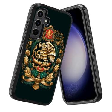 Imagem de DEHJYYIJUY Capa para Samsung Galaxy S24 FE, à prova de choque à prova de poeira/queda, 3 camadas, resistente, capa protetora robusta para Samsung Galaxy S24 FE 5G (2024), totem asteca maia mexicano