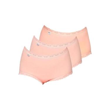 Imagem de Kit com 3 Calcinhas Alta Star Max Triumph 24649, Bege, 52