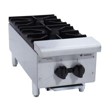 Imagem de Fogão a Gás Industrial Baixa Pressão Americano 2 Bocas de Mesa Fa2m - Venâncio