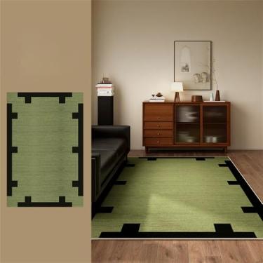 Imagem de HJZSZX Tapete de sala de estar verde, tapete decorativo leve, tamanho grande, antiderrapante, tapetes de quarto, tapetes de varanda de fácil manutenção, YY025,2,E, 300x400CM