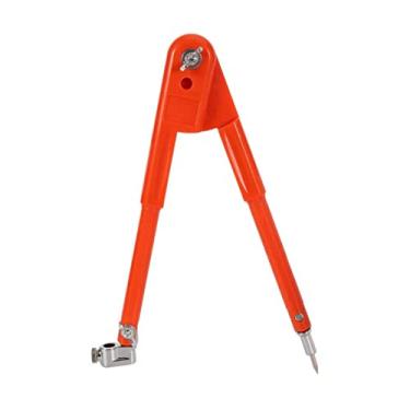 Imagem de Bússola de escrita para marcenaria, bússola de desenho para carpinteiro com suporte de lápis de asa, bússolas para desenho geométrico, desenho laranja