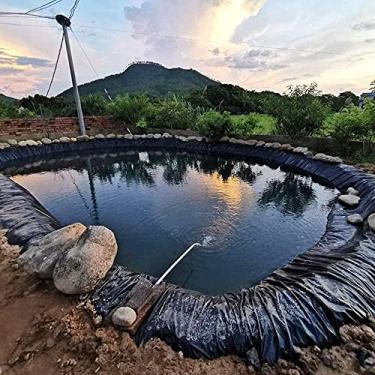 Imagem de Revestimento para lagoa 0,2 mm 3 × 3 m 3 × 6 m 5 × 5 m 6 × 6 m 8 × 8 m 8 × 10 m contrapiso impermeável para lagoa, paisagismo, jardim, piscina coberta, 8 mil espessura