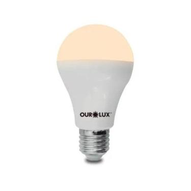 Imagem de Lampada Bulbo Super Led Ourolux 9w 3000k Bivolt Amarela