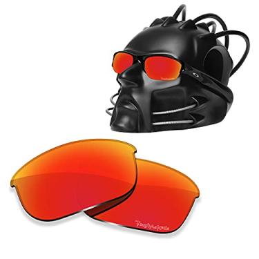 Imagem de ToughAsNails Lentes de reposição para óculos de sol Oakley Flak Jacket - HyperVision Plus Vermelho Cromado - Polarizado Ultra
