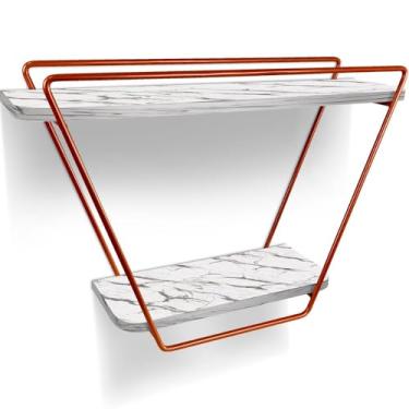 Imagem de Prateleira Nicho Industrial Arrow De Parede - cobre/vulcano