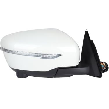 Imagem de Astra Depot Espelho retrovisor branco direito aquecimento elétrico 13 pinos ângulo de dobra ajustável câmera de visão de 360 graus compatível com Nissan X-Trail T32 Rogue Sport 2014-2019 NI1321289