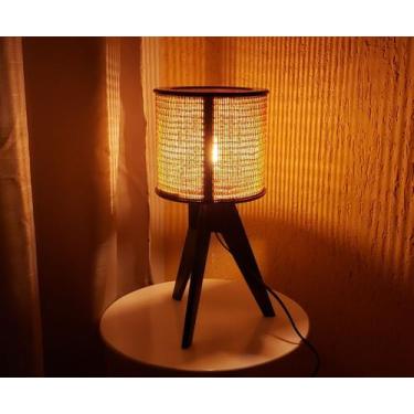 Imagem de Abajur Tripé Rustico Mesa Sala Quarto Decoração Iluminação - CL DECORA