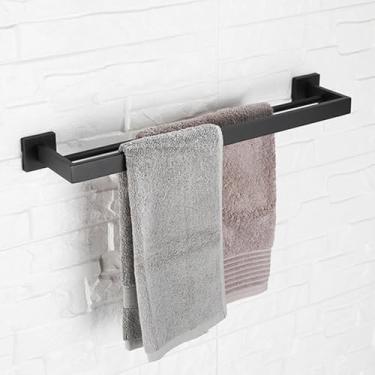 Imagem de Conjunto de Toalheiro e Saboneteira TP em Aço Inox 304 Preto - Ferragens, B123,9