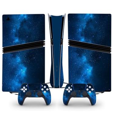 Imagem de Skin Wrap for PS5 Pro Digital Edition, Vinyl Decal Protective Wrap Sticker Cover for Console and Controller (Blue Starry)