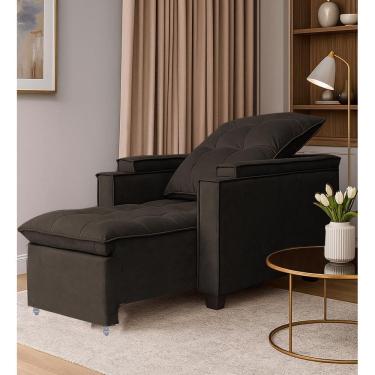 Imagem de Poltrona Papai Reclinável Pulse Porta Copos Carregador usb TerraCota