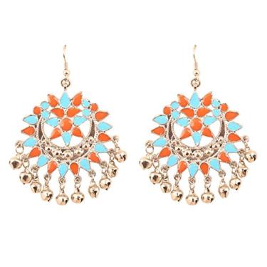 Imagem de Touchstone Brincos de joias de designer indiano Bollywood para mulheres.