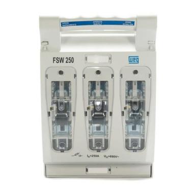 Imagem de Chave 250A Seccionadora Weg Saca Fusivel NH1 Tripolar FSW