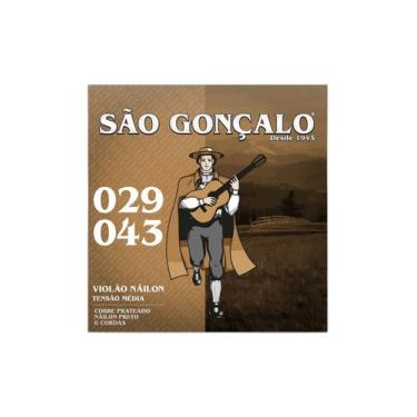 Imagem de Encordoamento sao goncalo violao nylon preto 0.029 - 0.043 - SG