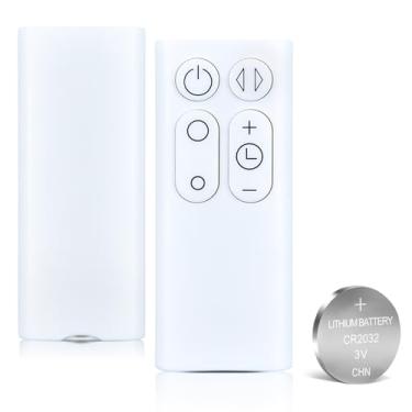Imagem de WDZP Novo controle remoto de substituição adequado para ventilador Dyson AM06 AM07 AM08, peça NO.965824-01 965824-02 (apenas para branco, com bateria)