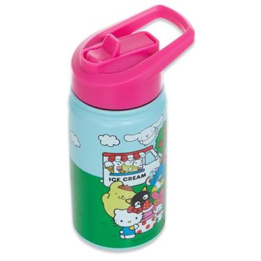 Imagem de Garrafa de água Hello Kitty de 400 ml - Hello Kitty, My Melody, Keroppi - Garrafa de água de viagem com canudo embutido - Mercadoria oficial Sanrio