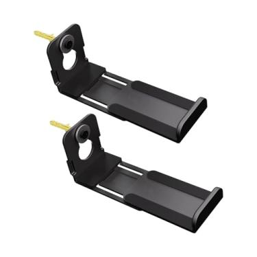 Imagem de Generic 2x Suportes para barra de som Acessórios para alto-falantes Suporte para alto-falantes de aço carbono para home theater até 13 kg/30 lbs DJ/produtor