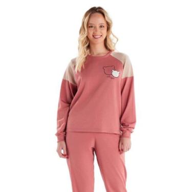 Imagem de Pijama Feminino Longo Pzama 40488 Moletinho - PZAMA PIJAMAS, Rosa, G