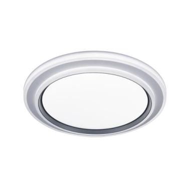 Imagem de Plafon Led Moderno de Sobrepor Luz Amarela Neutra Branca 48cm 72W Bivo