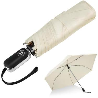 Imagem de Guarda-chuva LEAGERA Compact Travel 42 polegadas Automático Bege