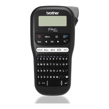 Imagem de Rotulador Eletrônico Portátil Brother PT-H110 Preto com Fita