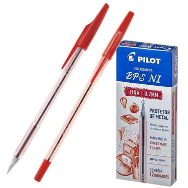 Imagem de Caneta Bps 0.7 Pilot 12 Unidades, Vermelho