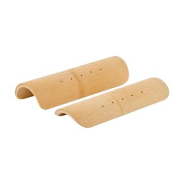 Imagem de SiaBiced Travesseiro Cervical de Bambu para Sauna, Travesseiro Ergonômico de Apoio para Pescoço E Cintura para Quarto, Almofada de pescoço de 7 cm