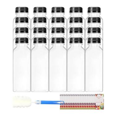 Imagem de MotiveTech 20 peças de garrafas de vazias, jarras para bebidas a granel, recipientes multiuso para bebidas caseiras, piqueniques, eventos e acampamentos, 350ml