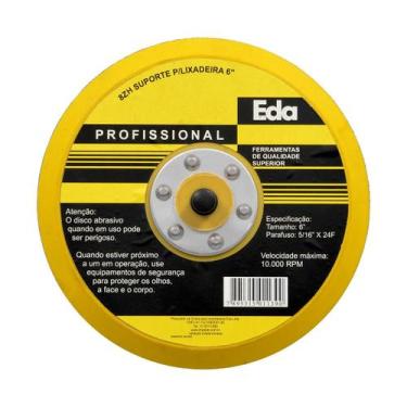 Imagem de Disco Borracha P/ Lixadeira S/ Furos 8ZH EDA