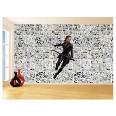 Imagem de Papel De Parede 3D Heróis Página Quadrinhos Hq 3,5M Nhma137