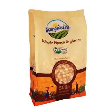 Imagem de Kit 3X: Milho De Pipoca Orgânica Biorgânica 500G - Biorganica