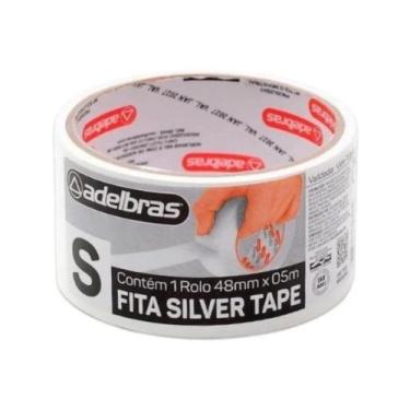 Imagem de Fita Multiuso 48mmX5m Adelbras Silver Tape Branco
