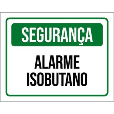 Imagem de Kit 5 Placas De Segurança Alarme Isobutano 36X46