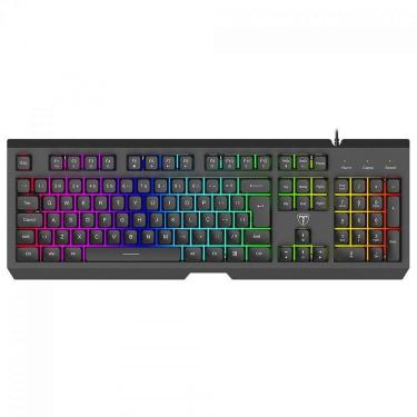 Imagem de Teclado Gamer T-Dagger Nova, RGB, Membrana, Full Size, ABNT2, Preto