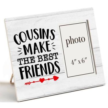 Imagem de Porta-retratos de madeira Zauly Cousins Gifts 10x15cm Photo
