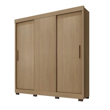 Imagem de Roupeiro 203m com 3 Portas de Correr 3 Gavetas - Nature Móveis Leão 