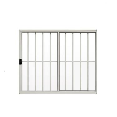 Imagem de Janela 2 Folhas De Correr C/ Grade 1.00 X 1.00 Alumínio Branco Linha Modular - Hale
