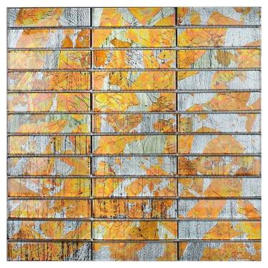 Imagem de Pastilha De Vidro Evolution Orange 9,5x2,3 Placa 30x30cm - 1313121003