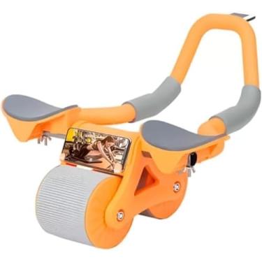 Imagem de Roda abdominal de recuperação automática com temporizador e almofada de assistência, adequada para iniciantes.