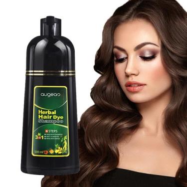 Imagem de Shampoo Ivnil Augeashair Tintura de Cabelo Castanho Escuro 500ml