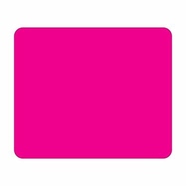Imagem de Mouse pad de cor sólida – Materiais de mesa para computador escolar – presente para escritório ou decoração de casa, Fúcsia