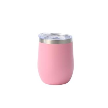 Imagem de Copo Copo TéRmico 360ml com Tampa Transparente MantéM Gelado por 4 Horas, Perfeito para Sua Bebida(Rosa)